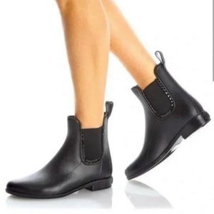 Jack Rogers Black Contrast Sallie Rain Boots
